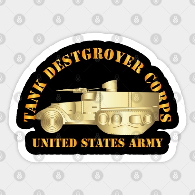 Tank Destroyer Corps - US Army Sticker by twix123844